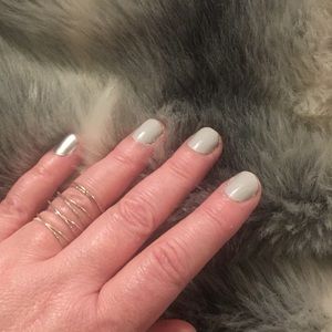 Stella and Dot silver Gwen wrap ring spiral M / L